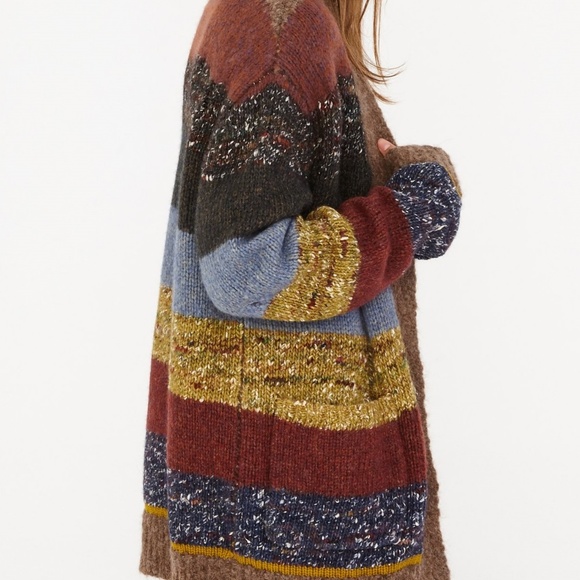 Raquel Allegra  Striped Ojo de Dios Cardigan Size 1 or S - Picture 5 of 8